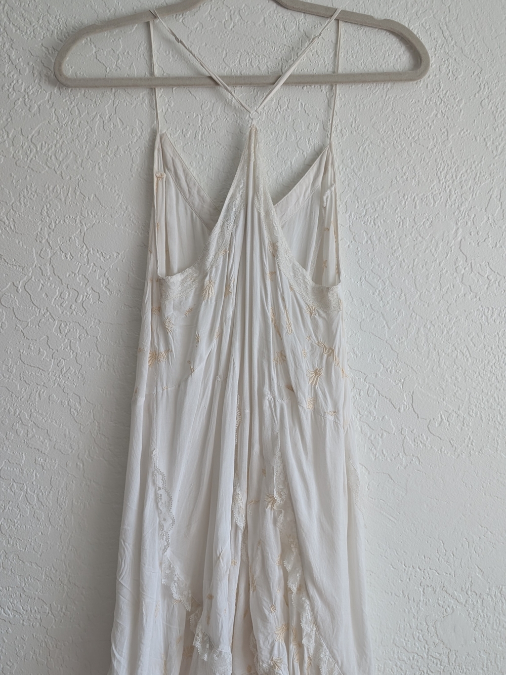 Free People Cream Lace-Trim Slip Top - Picture 5 of 12